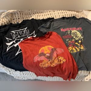 Band T-Shirt Lot. Men’s Size L to XL.